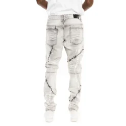Mixed Media Fashion Jeans