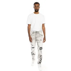 Mixed Media Fashion Jeans