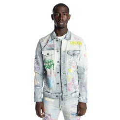 Multi Color Fashion Denim Jacket