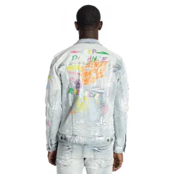 Multi Color Fashion Denim Jacket