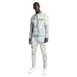 Multi Color Fashion Denim Jacket