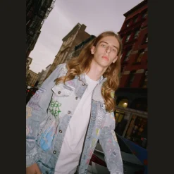 Multi Color Fashion Denim Jacket