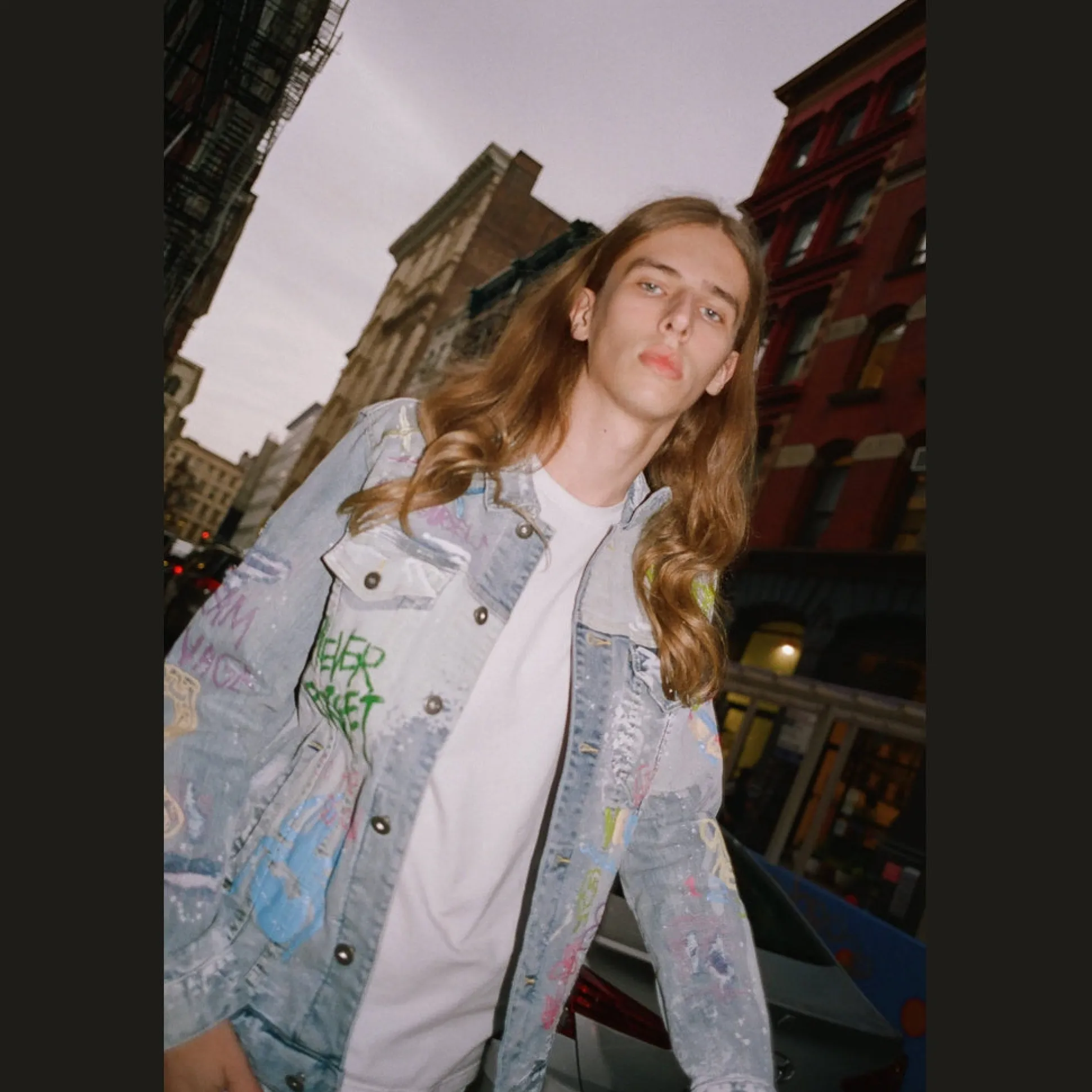 Multi Color Fashion Denim Jacket