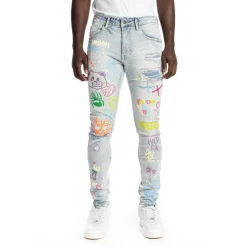 Multi Color Fashion Jeans