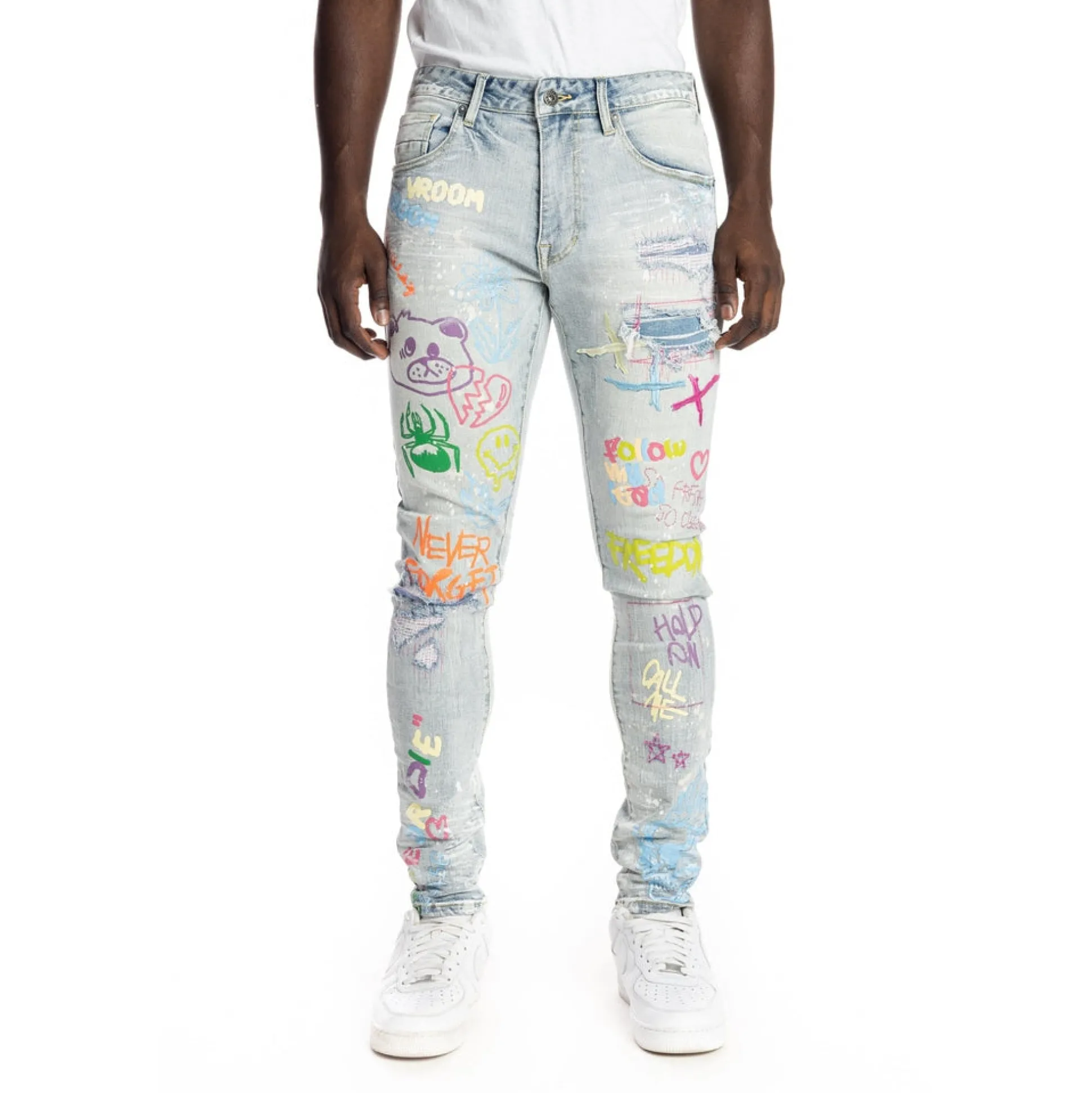 Multi Color Fashion Jeans