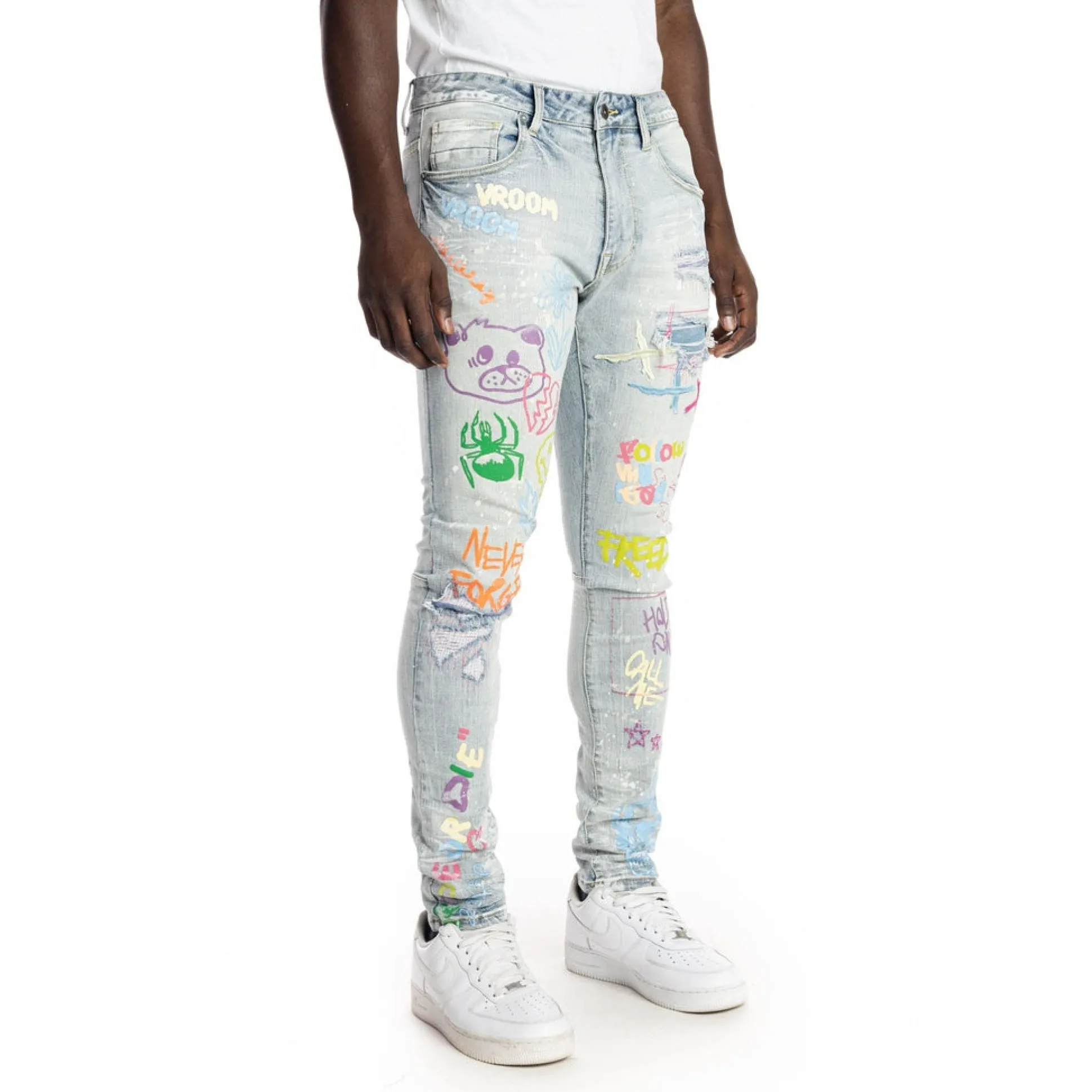 Multi Color Fashion Jeans