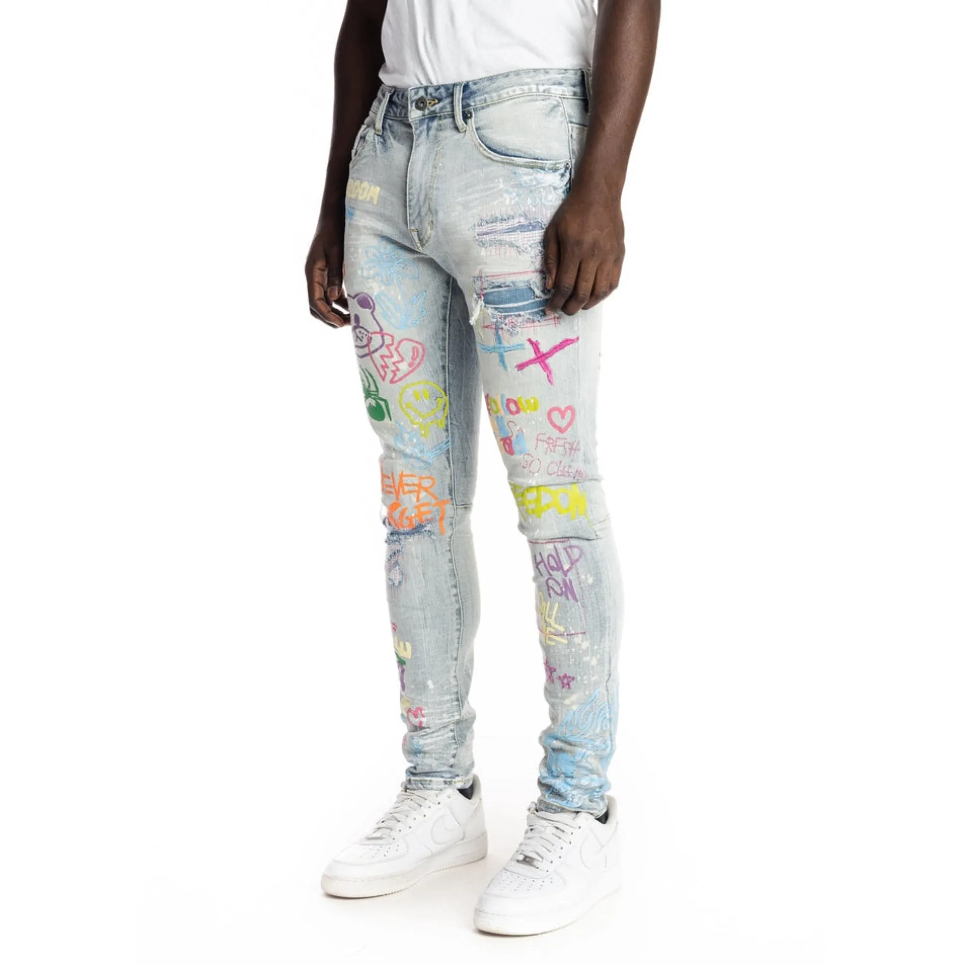 Multi Color Fashion Jeans