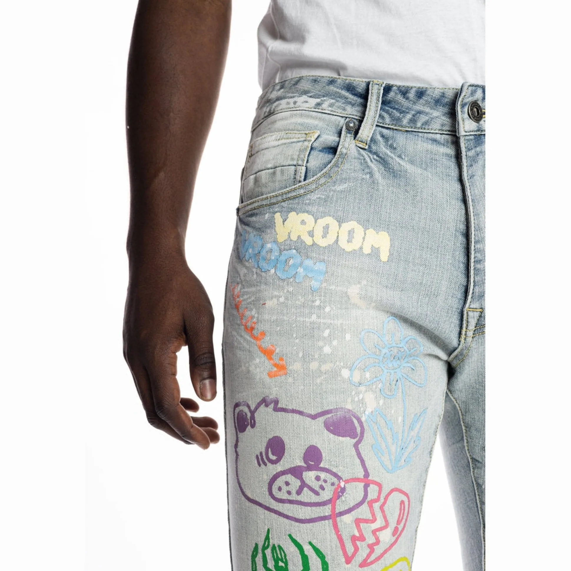 Multi Color Fashion Jeans