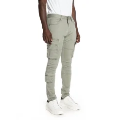 Multipocket Cargo Twill Pants