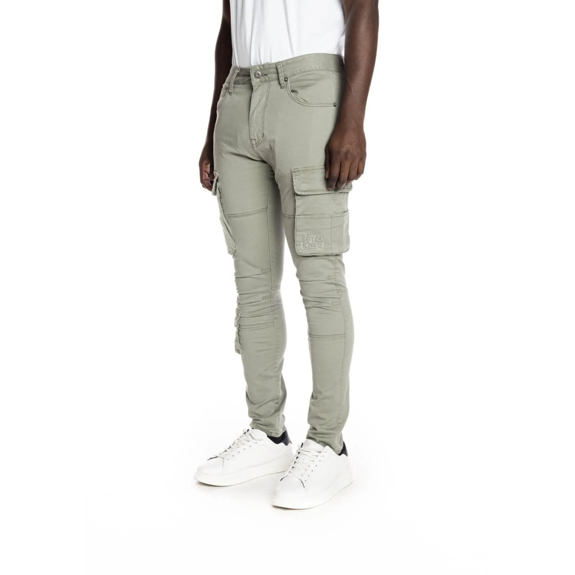 Multipocket Cargo Twill Pants