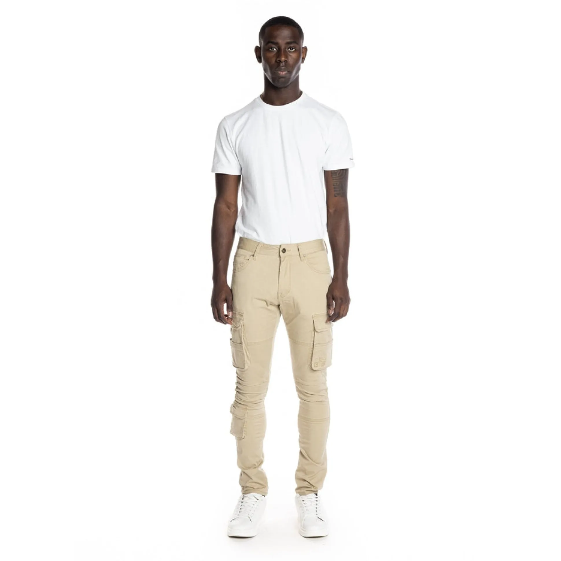 Multipocket Cargo Twill Pants