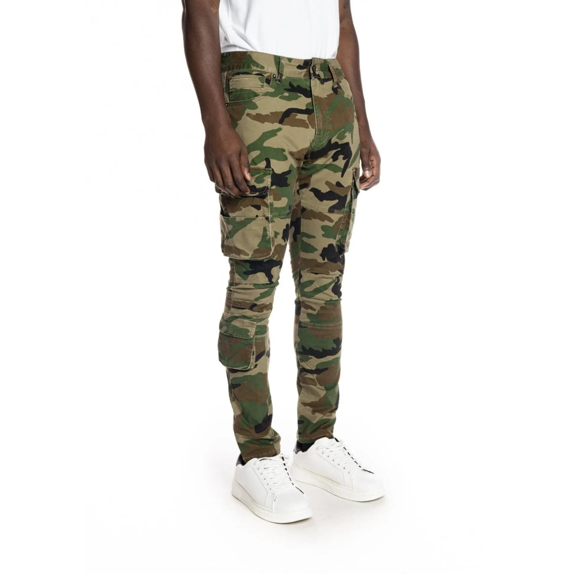 Multipocket Cargo Twill Pants