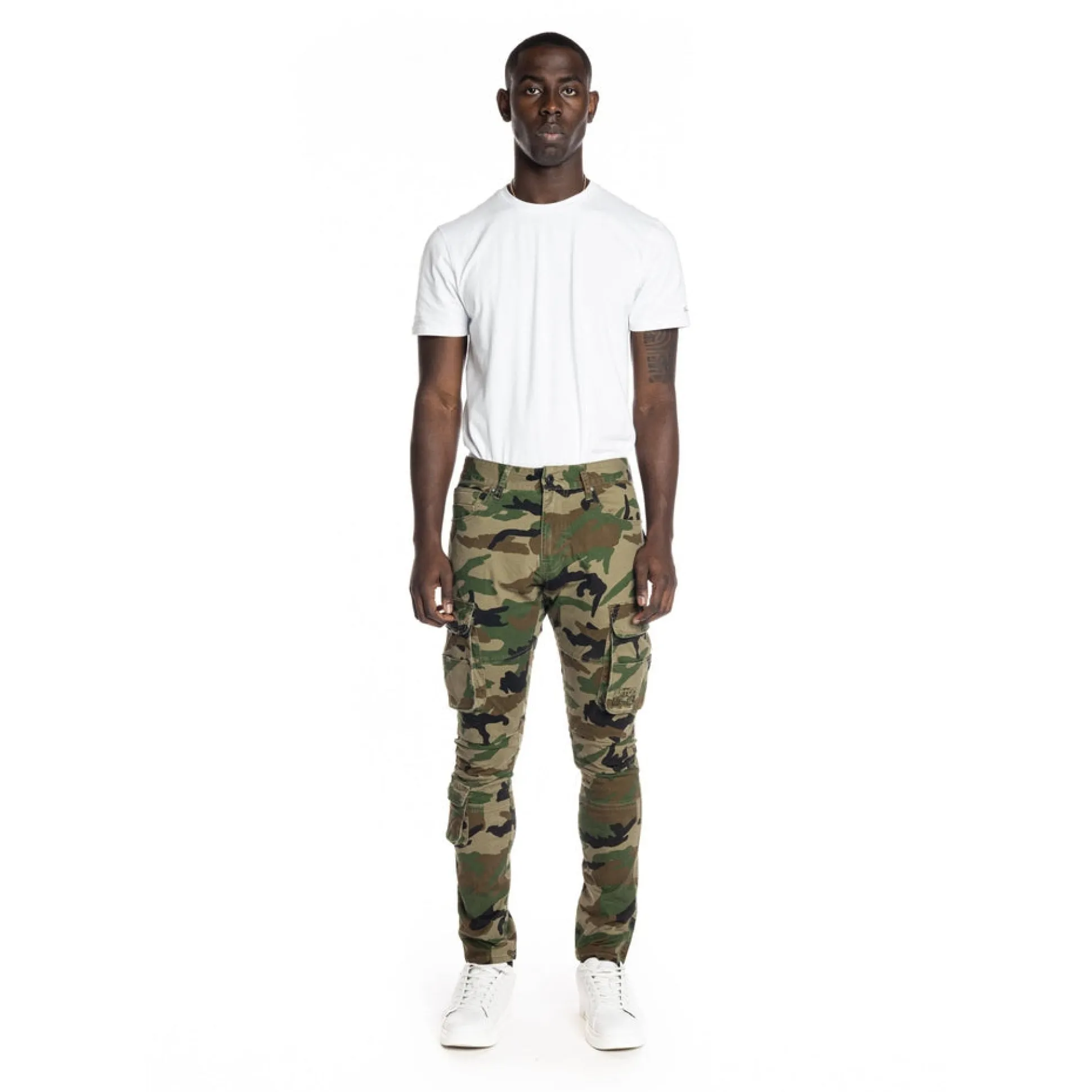 Multipocket Cargo Twill Pants