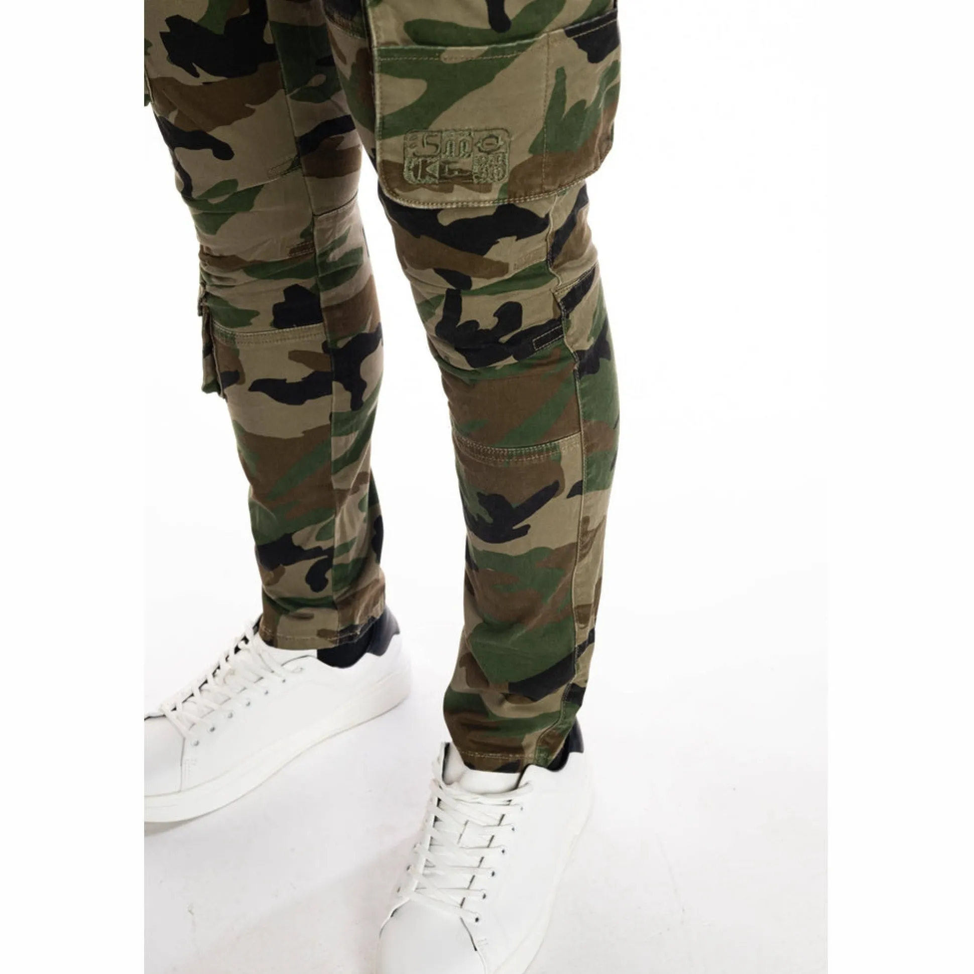 Multipocket Cargo Twill Pants