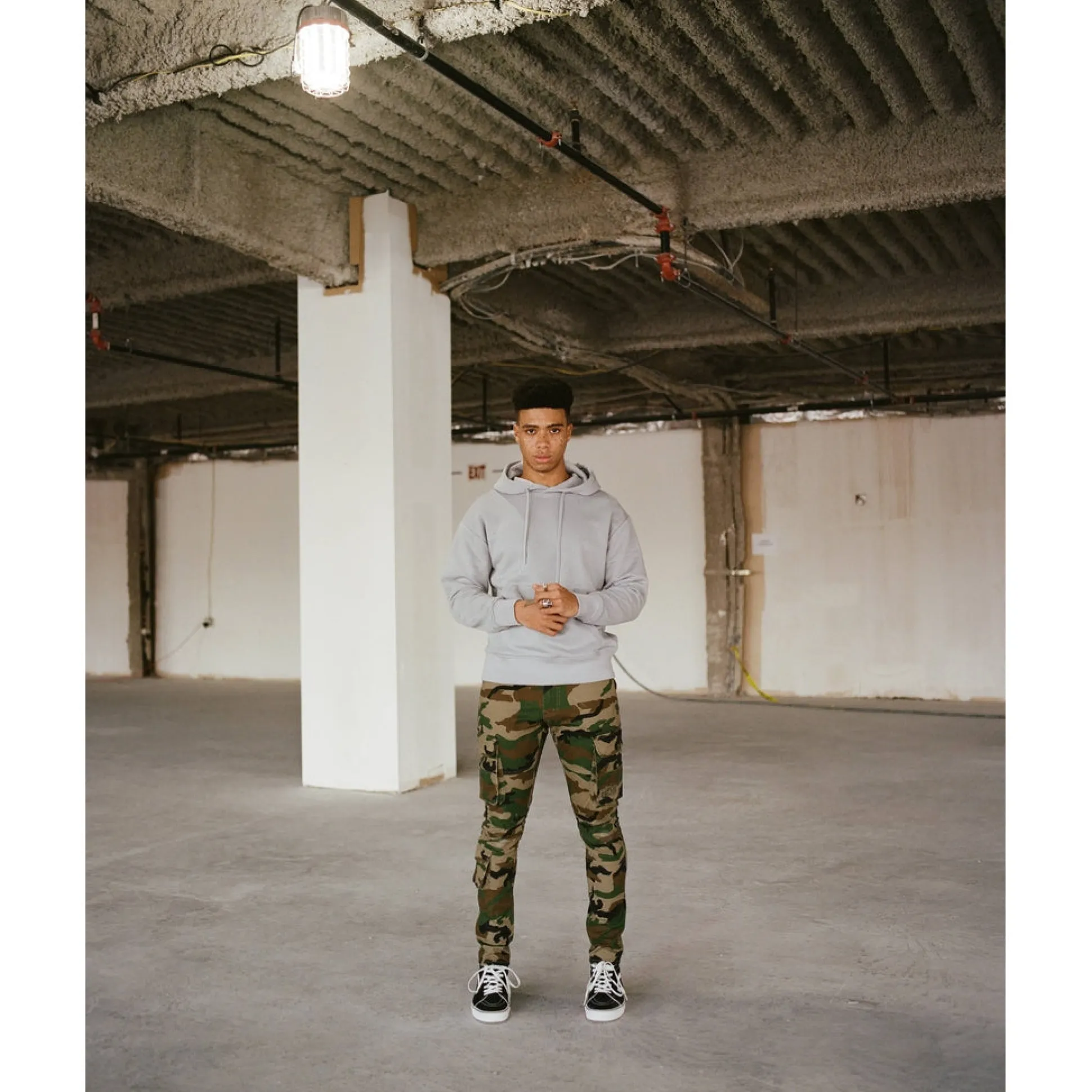 Multipocket Cargo Twill Pants