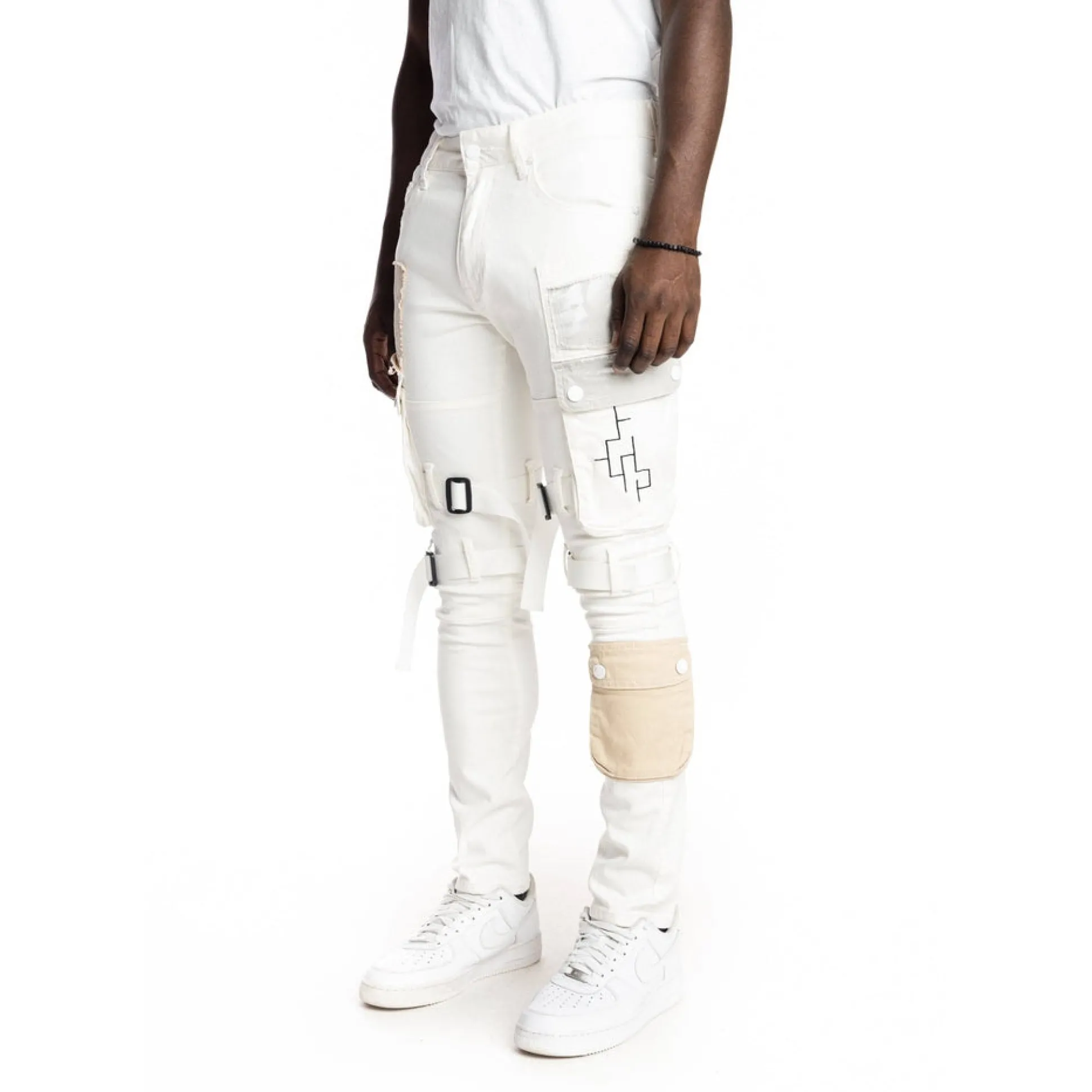 Multipocket Twill Fashion Utility Pants