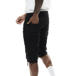 Natural Washing Rip And Repair Short