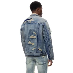 Overspray Utility Denim Jacket
