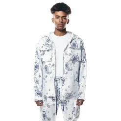 Paisley Full Zip Windbreaker Jacket