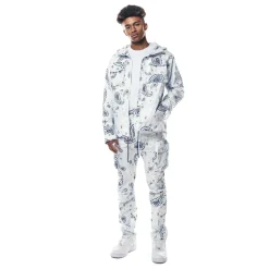 Paisley Full Zip Windbreaker Jacket