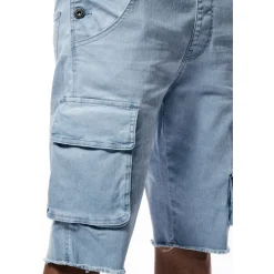 Pigment Dyed Utility Twill Overall Shorts