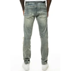 Plaid Backed Jean