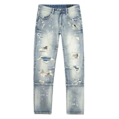 Plaid Backed Workwear Jean