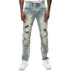 Plaid Backed Workwear Jean
