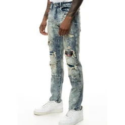 Plaid Backed Workwear Jean
