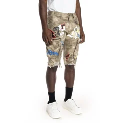 Printed Fashion Twill Cargo Short