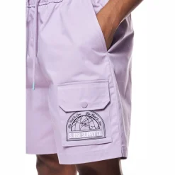 Printed Twill Workwear Shorts