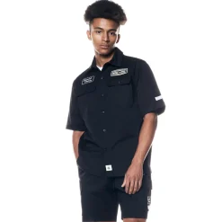 Printed Twill Workwear Shorts