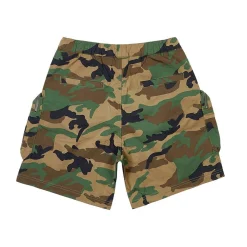 Printed Utility Lounge Windbreaker Shorts