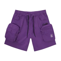 Printed Utility Lounge Windbreaker Shorts