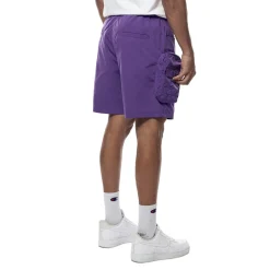 Printed Utility Lounge Windbreaker Shorts