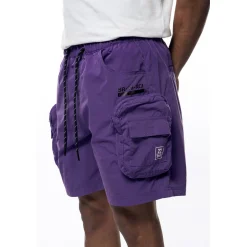Printed Utility Lounge Windbreaker Shorts