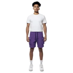 Printed Utility Lounge Windbreaker Shorts