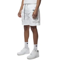 Printed Utility Lounge Windbreaker Shorts