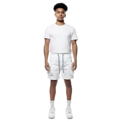 Printed Utility Lounge Windbreaker Shorts