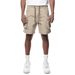 Printed Utility Lounge Windbreaker Shorts