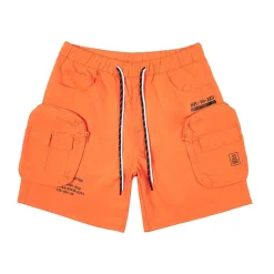 Printed Utility Lounge Windbreaker Shorts