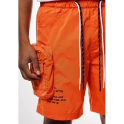 Printed Utility Lounge Windbreaker Shorts