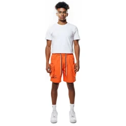 Printed Utility Lounge Windbreaker Shorts