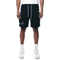 Printed Utility Lounge Windbreaker Shorts