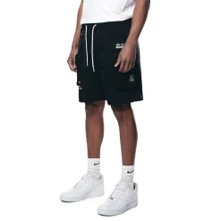 Printed Utility Lounge Windbreaker Shorts