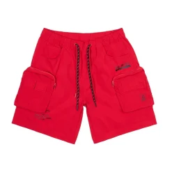 Printed Utility Lounge Windbreaker Shorts