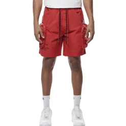 Printed Utility Lounge Windbreaker Shorts