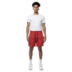 Printed Utility Lounge Windbreaker Shorts