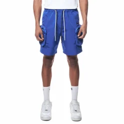 Printed Utility Lounge Windbreaker Shorts