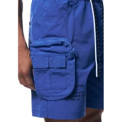 Printed Utility Lounge Windbreaker Shorts